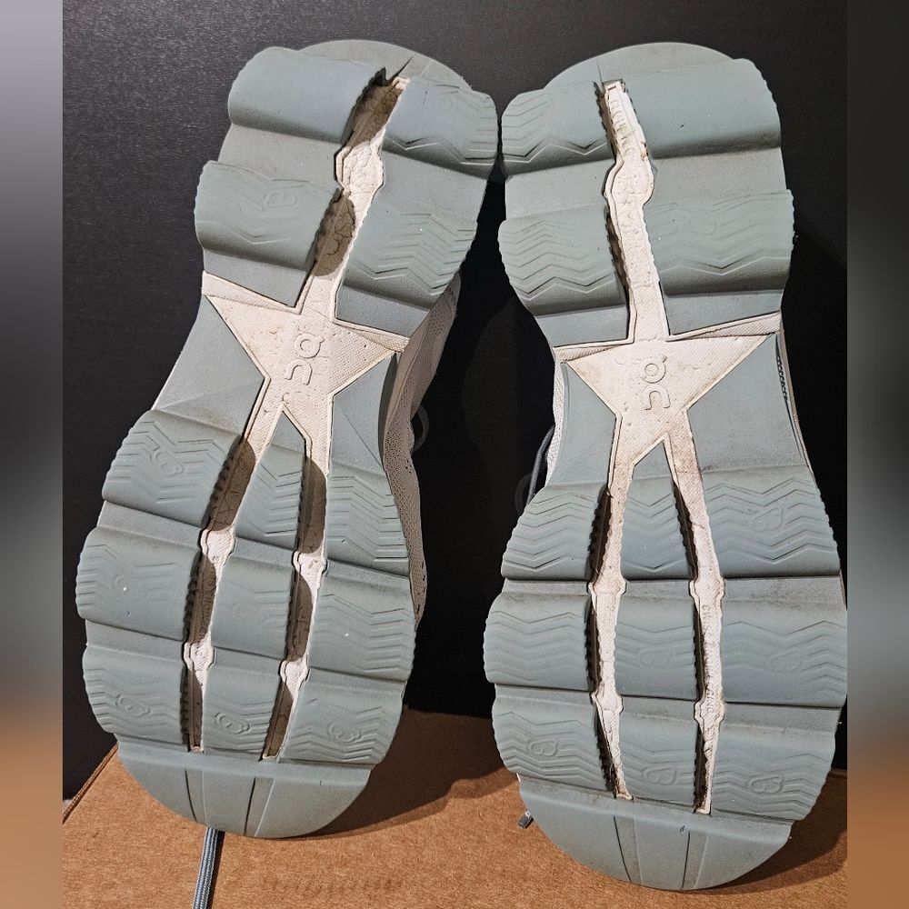On Running Women’s Sneakers in Light Gray and White - Picture 7 of 10